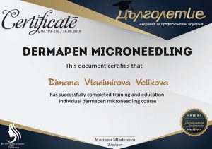 certificate-dermapen microneeding-Magiya