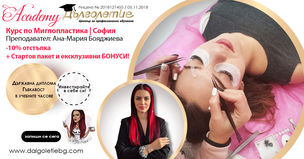 Курс Миглопластика - Ана-Мария Бояджиева - промоция