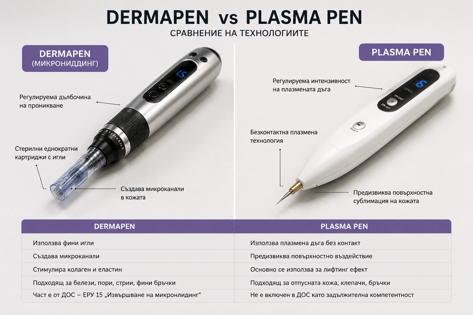 сравнение между плазмапен и дермапен dermapen