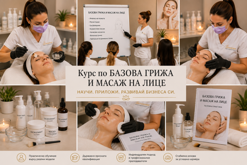 Базова грижа и масаж на лице Базова грижа и масаж на лице